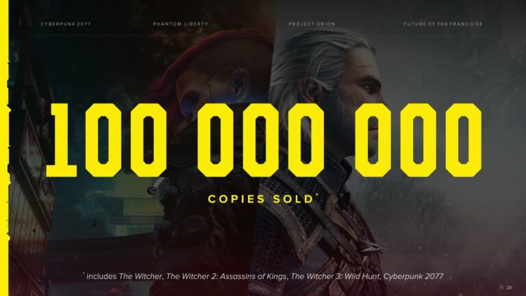 Read more about the article CD Projekt RED удалось продать уже 100 млн. копий своих игр