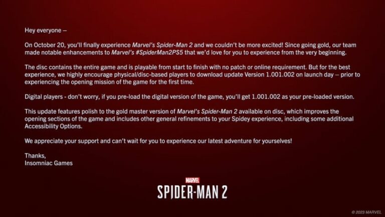 Read more about the article На релизе в Marvel’s Spider-Man 2 не будет «Новой игры +» | StopGame