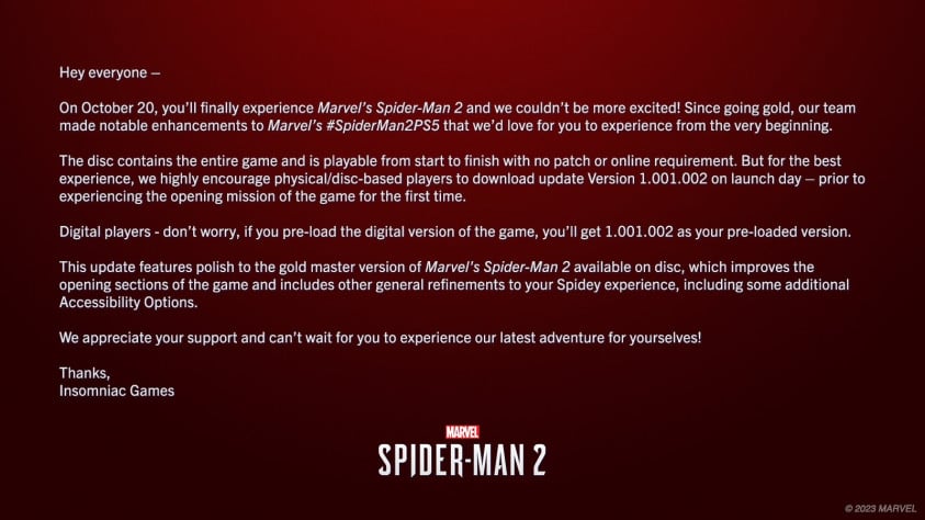 You are currently viewing На релизе в Marvel’s Spider-Man 2 не будет «Новой игры +» | StopGame