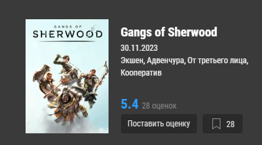 Read more about the article Музыкальный релизный трейлер кооперативного экшена Gangs of Sherwood