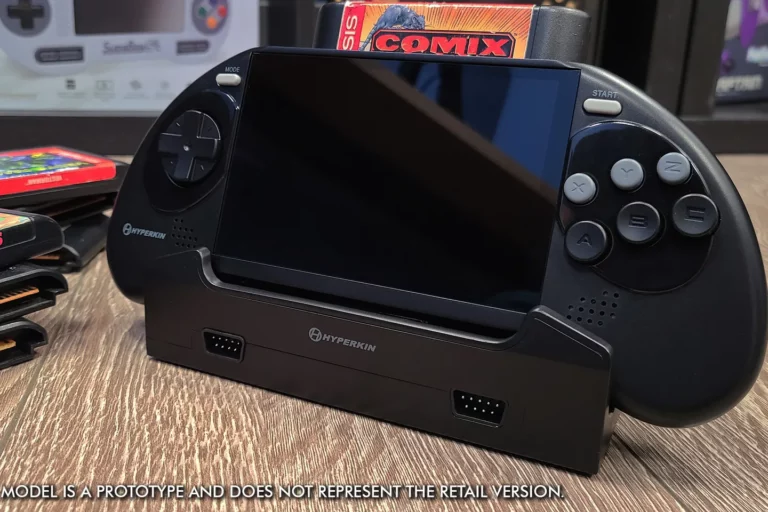 Read more about the article Hyperkin представила Mega 95, портативную консоль Sega Mega Drive в стиле Nintendo Switch